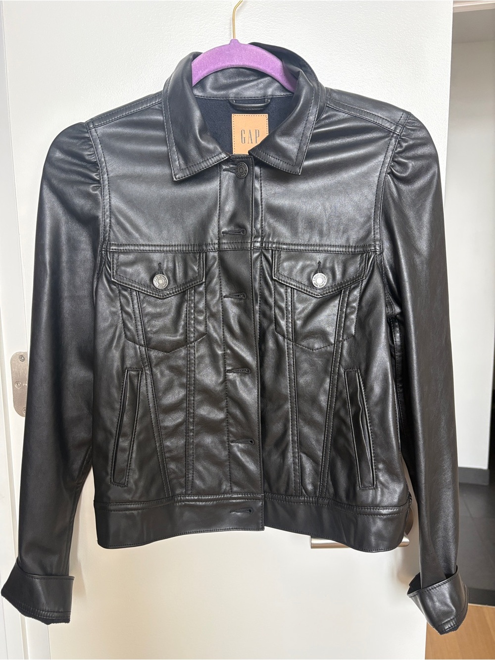 Faux leather jacket